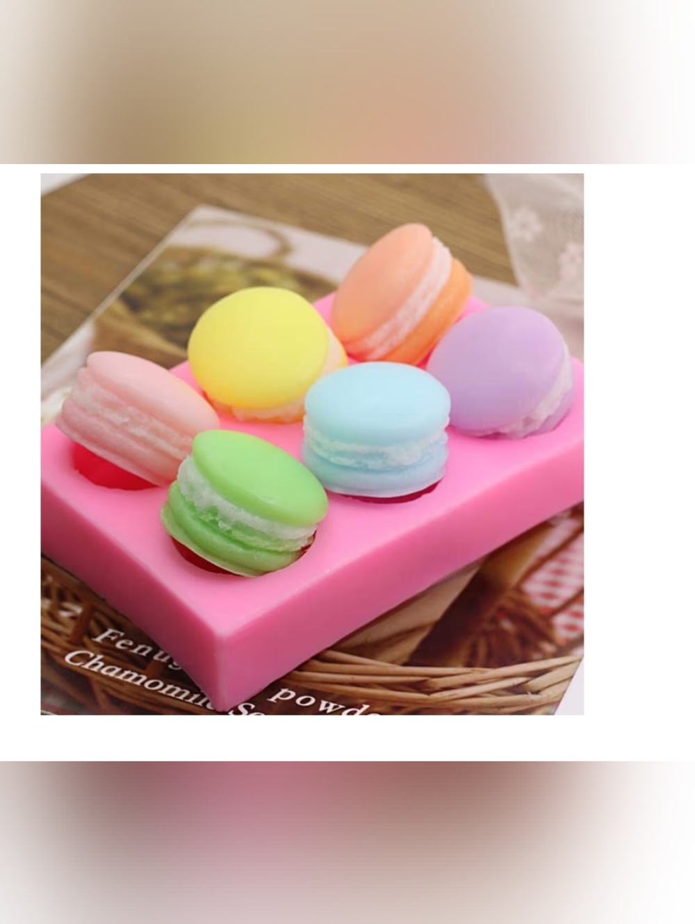 New 3D Silicone Macaron Mold Set For Candles,Soaps, Chocolates,Fondant Etc